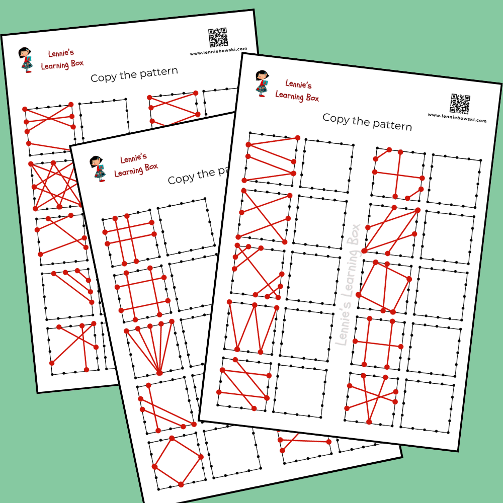 Copy the pattern worksheet for 5-6 years preview copy the pattern 5 6