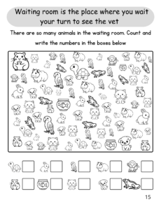 activity page showing waiting room at the veterinary clinic