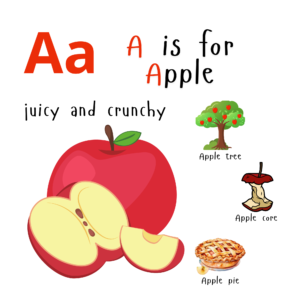 A is for apple