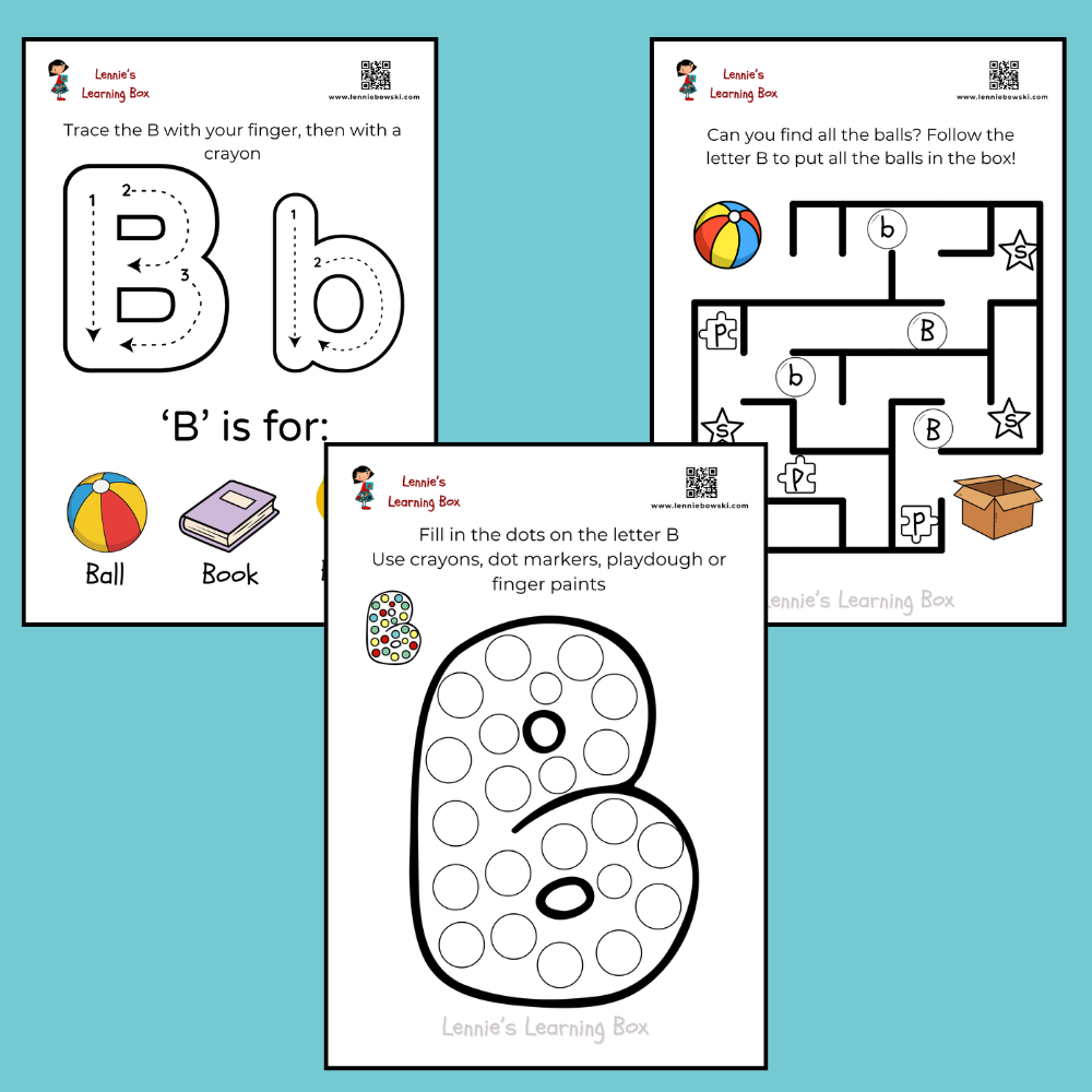 Preschool Letter B Activity Pack