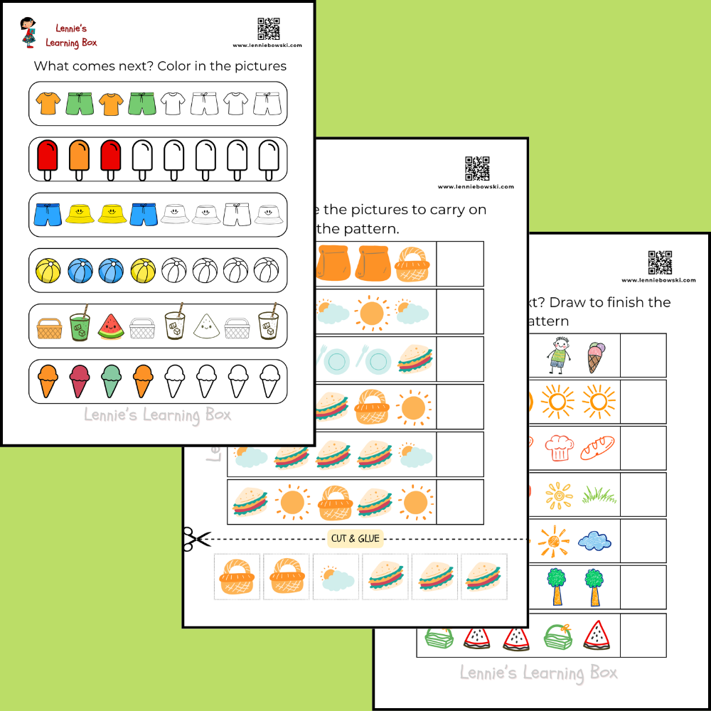 picnic patterns worsheets