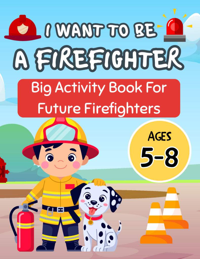 firefighter activity book front cover